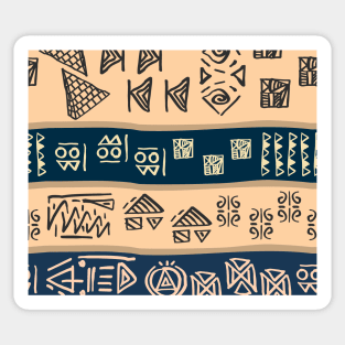 egyptian and african mud cloth Sticker